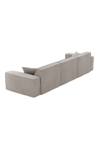 Canapé Atlantis - Gris - 3 places - En polyester