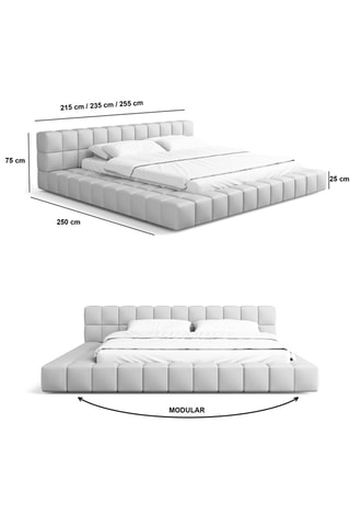 Lit-coffre avec sommier Naomi - Couchage 140 x 200 cm