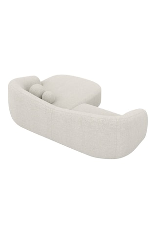 Canapé d’angle droit Ciroto - Blanc - 4 places - En polyester