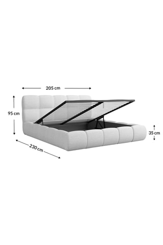 Lit-coffre avec sommier Fabia - Couchage 140 x 200 cm
