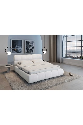 Lit-coffre avec sommier Fabia - Couchage 160 x 200 cm