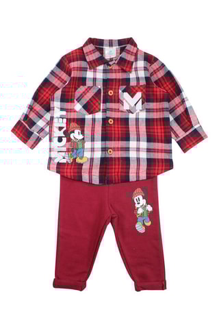 Camisa y pantalón de chándal Mickey Disney  - Rojo