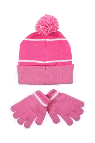 Gorro y guantes Everest y Skye La Patrulla Canina  - Rosa