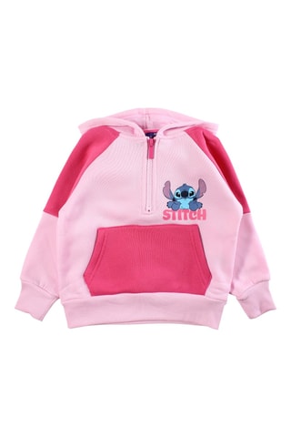 Sudadera con capucha Stitch Lilo y Stitch Disney  - Rosa