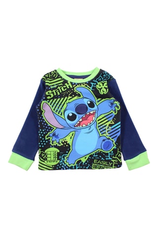 Pijama polar Stitch Lilo y Stitch Disney  - Azul marino