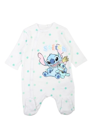 Pelele Stitch Lilo y Stitch Disney  - Blanco, azul y verde
