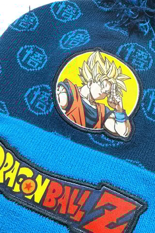 Gorro con borla Son Goku Dragon Ball Z  - Azul