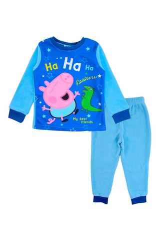 Pijama polar Peppa Pig  - Azul