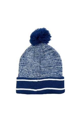 Gorro con borla Sonic - Azul marino jaspeado - Blanco, azul y amarillo