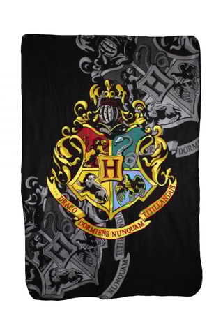 Manta polar Harry Potter - Negro