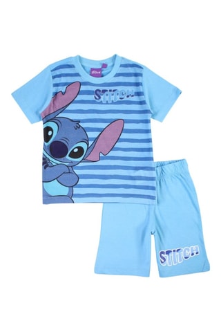 Camiseta y short Stitch Lilo y Stitch Disney  - Azul