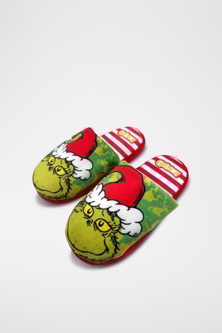 Zapatillas de casa El Grinch  - Blanco, rojo y verde