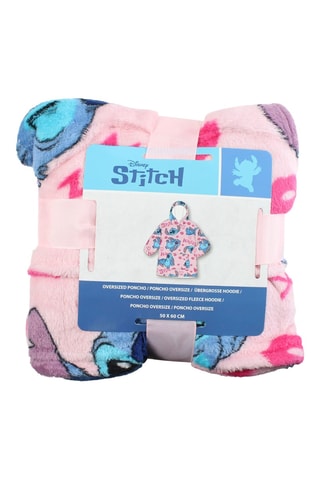 Poncho con capucha Lilo y Stitch Disney - Rosa
