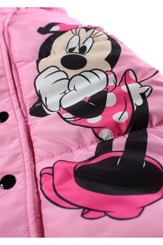 Anorak acolchado con capucha Minnie Mouse Disney - Rosa