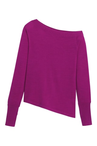 Pull en laine mérinos - Violet