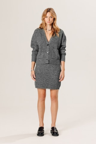 Gilet en laine mérinos et cachemire - Gris