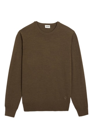 Pull en laine mérinos - Marron