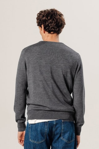 Pull en laine mérinos - Gris