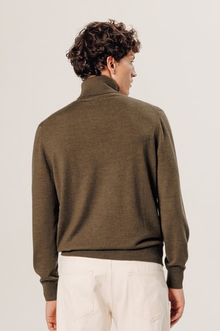 Pull en laine mérinos - Marron