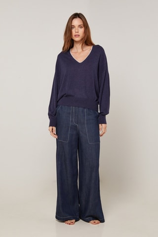 Wollen Trui - Marineblauw