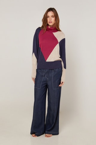 Wollen Trui - Bordeauxrood