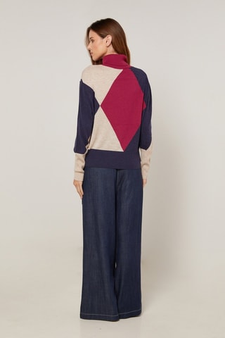 Wollen Trui - Bordeauxrood