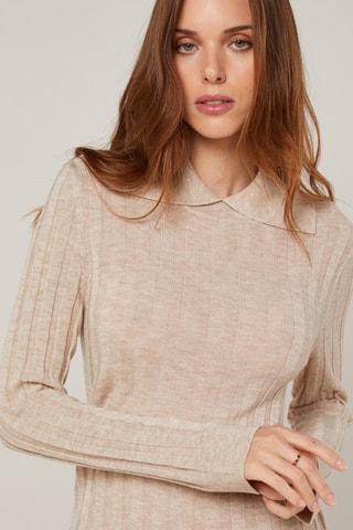 Pull en laine - Beige