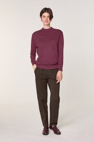 Pull en mérinos - Bordeaux