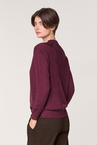 Pull en mérinos - Bordeaux