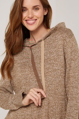 Trui met Capuchon - Bruin