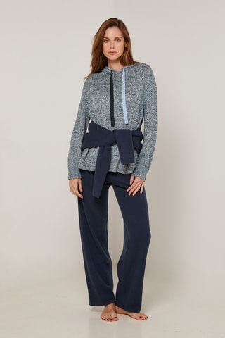 Trui met Capuchon - Blauw