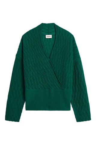 Merinoswollen Trui - Donkergroen