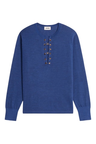 Wollen Trui - Kobaltblauw