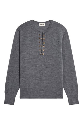 Pull en laine - Gris foncé chiné