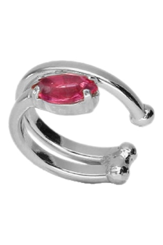 Earcuff ornée de cristaux Swarovski - Argent