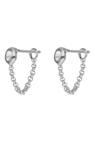 Boucles d'oreilles ornées de cristaux Swarovski - Argent