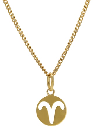 Collier Bélier - Argent plaqué or jaune