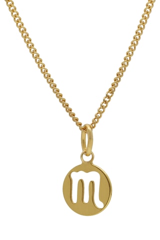 Collier Scorpion - Argent plaqué or jaune