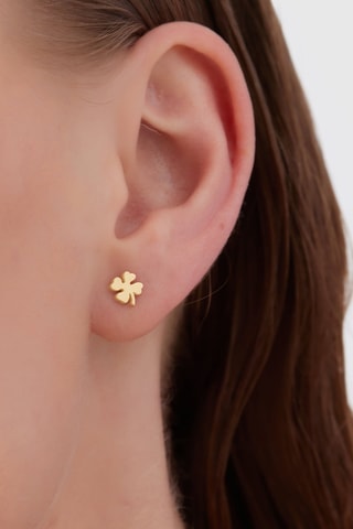 Puces - Argent plaqué or jaune