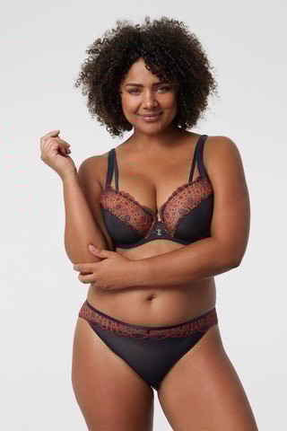 Tanga Fantasia - Noir et rouge - Bestform