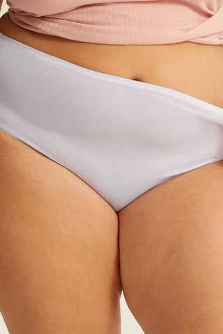 Shorty taille haute Just One Micro - Blanc