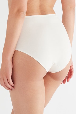 Shorty taille haute Just One Micro - Beige