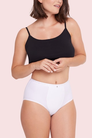 Culotte taille haute Just micro - Blanc