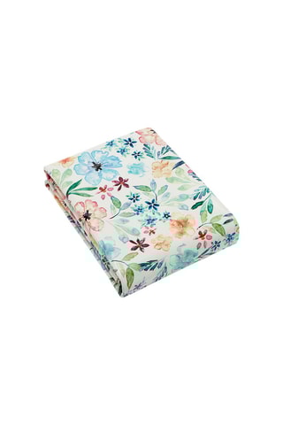 Toalha de mesa anti-nódoas Danse de pétales - Azul e rosa