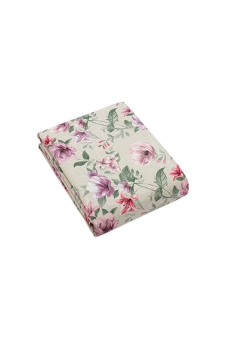 Toalha de mesa revestida anti-nódoas Eclosion de fleurs - Cinzento