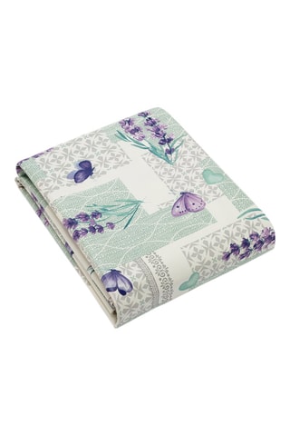 Toalha de mesa em plástico Symphonie lavande - Cinzento claro e violeta