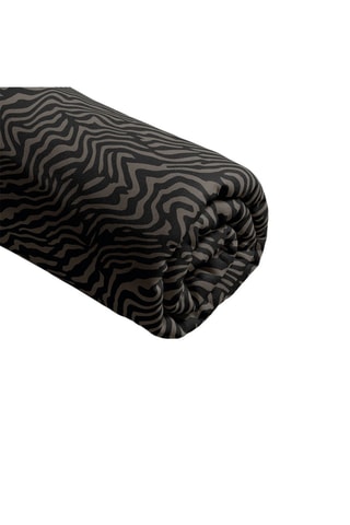 Lençol-capa em cetim de algodão 80 fios/cm² Cebra - Castanho