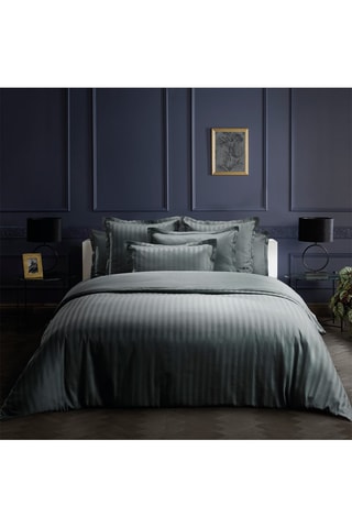 2 fronhas de cetim em algodão 79 fios/cm² Dobby - Cinzento