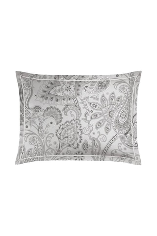 2 fronhas em cetim de algodão 80 fios/cm² Indienne - Preto e branco