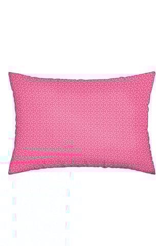 2 fronhas em cetim de algodão 80 fios/cm² Mila - Azul-marinho e rosa